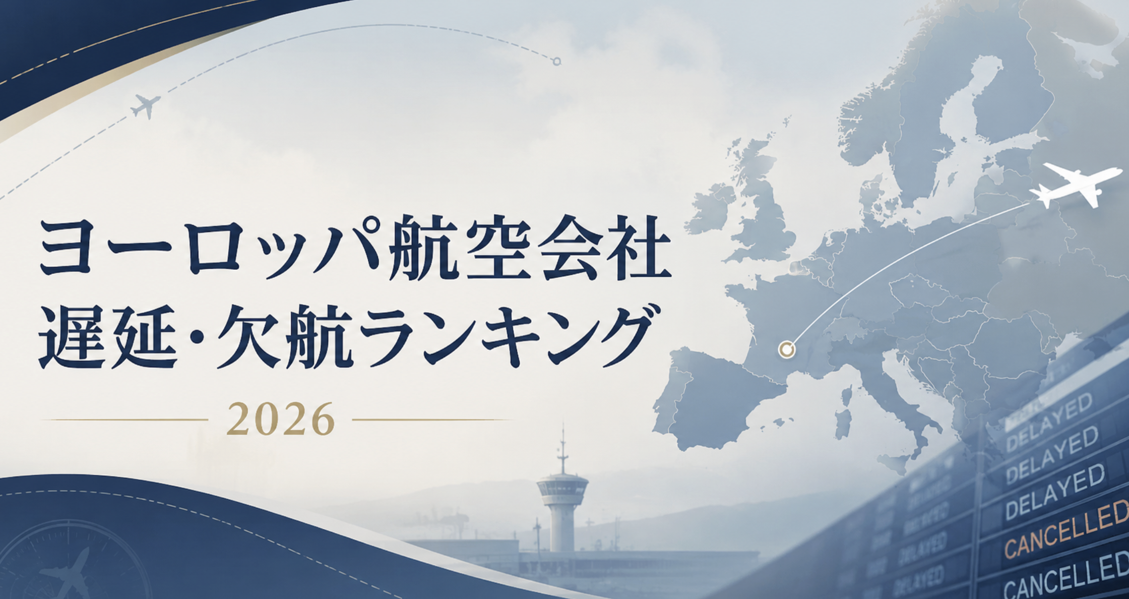 ヨーロッパ航空会社の遅延・欠航ランキング