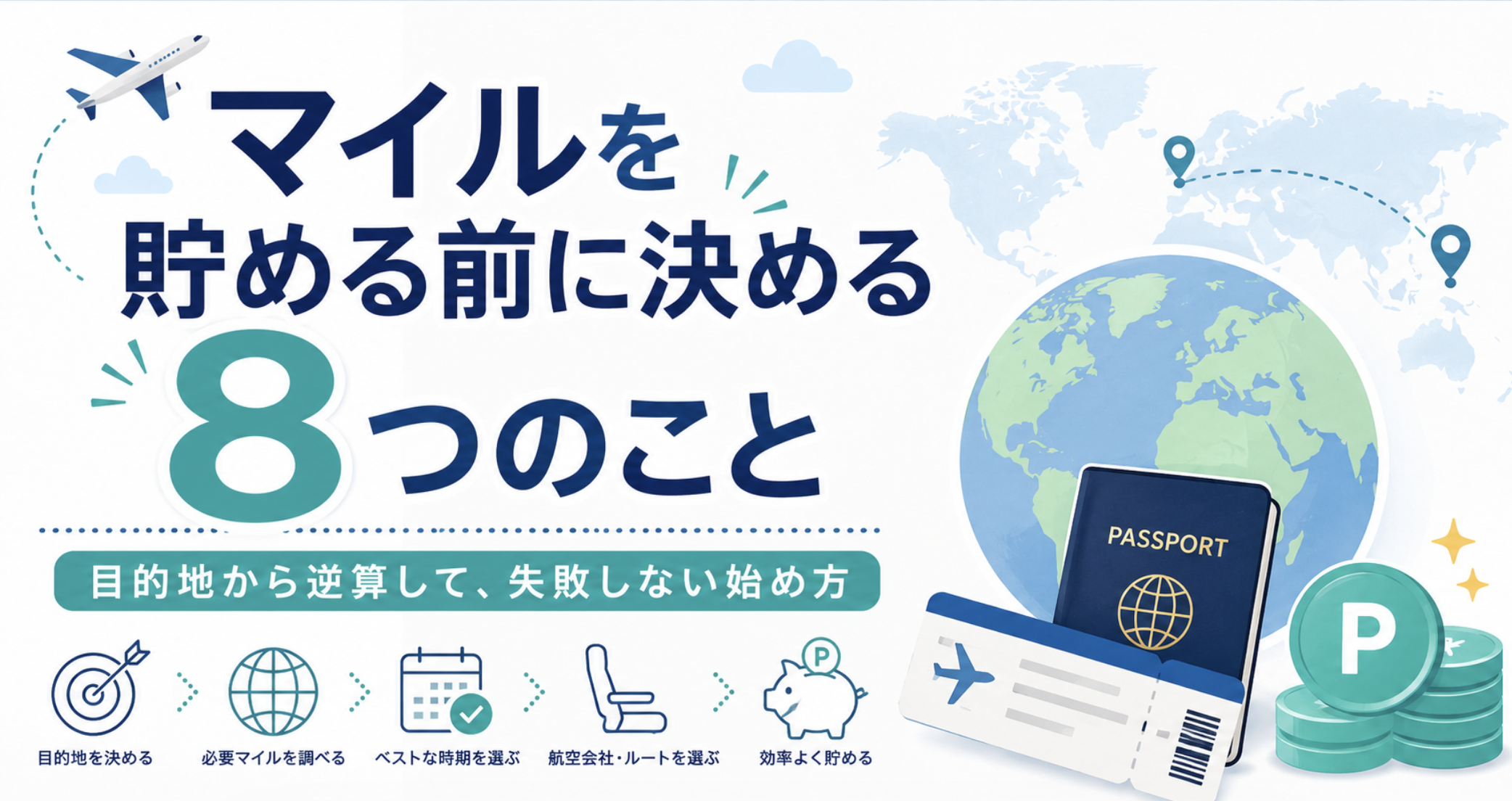 マイル初心者が貯め始める前に決める8つのこと